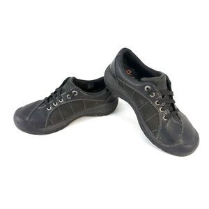 Keen Presidio Oxfords Womens Size 7 Black Leather Lace Up Comfort Shoes 1011400